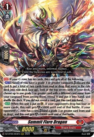Summit Flare Dragon (DZ-BT05/003EN) - DZ-BT05: Omniscient Awakening