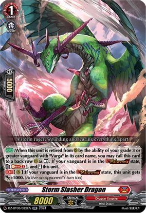 Storm Slasher Dragon [DZ-BT05 - DZ-BT05/022EN]