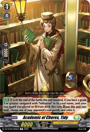 Academic of Chores, Tidy (DZ-BT05/099EN) - DZ-BT05: Omniscient Awakening