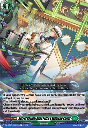 Secret Recipe! Aqua Force's Exquisite Curry! (DZ-BT05/112EN) - DZ-BT05: Omniscient Awakening