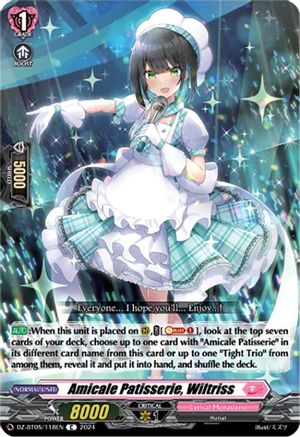 Amicale Patisserie, Wiltriss (DZ-BT05/118EN) - DZ-BT05: Omniscient Awakening