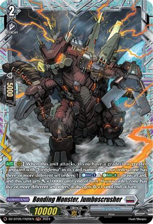 Bonding Monster, Jumboscrusher (FR) (DZ-BT05/FR20EN) - DZ-BT05: Omniscient Awakening