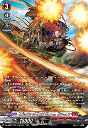 Inferno of Dust Storm, Eugene (SR) (DZ-BT05/SR04EN) - DZ-BT05: Omniscient Awakening
