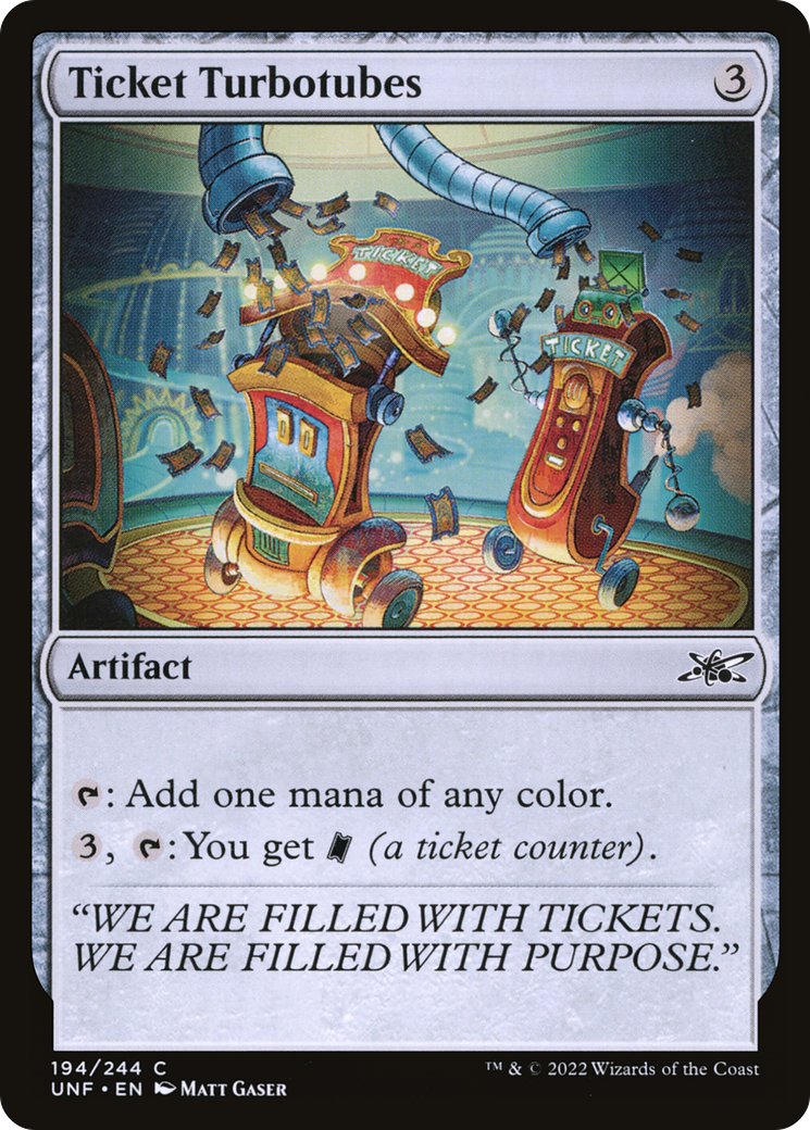 Ticket Turbotubes [UNF - 194]
