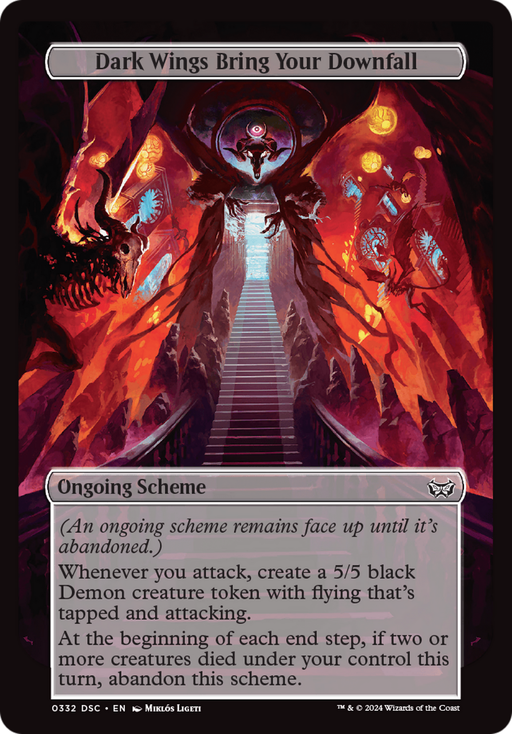 Dark Wings Bring Your Downfall (Full Art) [A:DSC - 332]