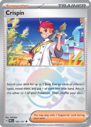 Crispin 105/131  - Holofoil SV Prismatic Evolutions - Uncommon