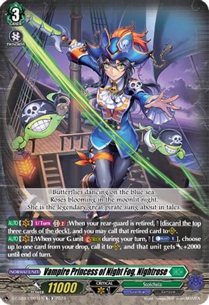 Vampire Princess of Night Fog, Nightrose (DZ-SS03/001EN) - DZ-SS03: Stride Deckset -Nightrose-
