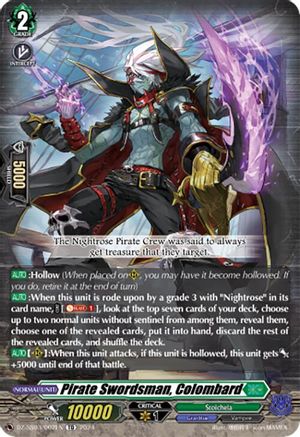 Pirate Swordsman, Colombard (DZ-SS03/002EN) - DZ-SS03: Stride Deckset -Nightrose-