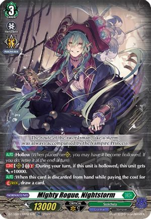 Mighty Rogue, Nightstorm (TDR) (DZ-SS03/005EN-R) - DZ-SS03: Stride Deckset -Nightrose-