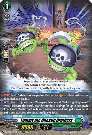 Tommy the Ghostie Brothers (TDR) (DZ-SS03/009EN-R) - DZ-SS03: Stride Deckset -Nightrose-