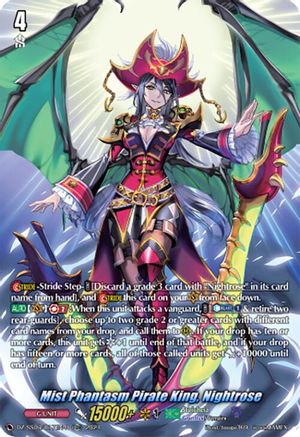 Mist Phantasm Pirate King, Nightrose (TDR) (DZ-SS03/017EN-R) - DZ-SS03: Stride Deckset -Nightrose-