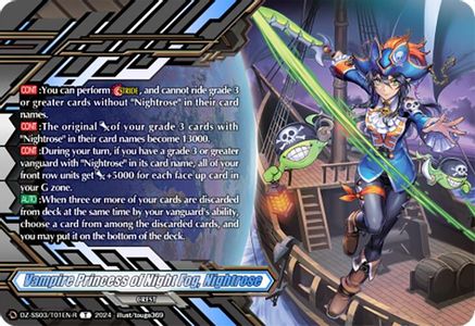 Vampire Princess of Night Fog, Nightrose (Token Rare) (DZ-SS03/T01EN-R) - DZ-SS03: Stride Deckset -Nightrose-