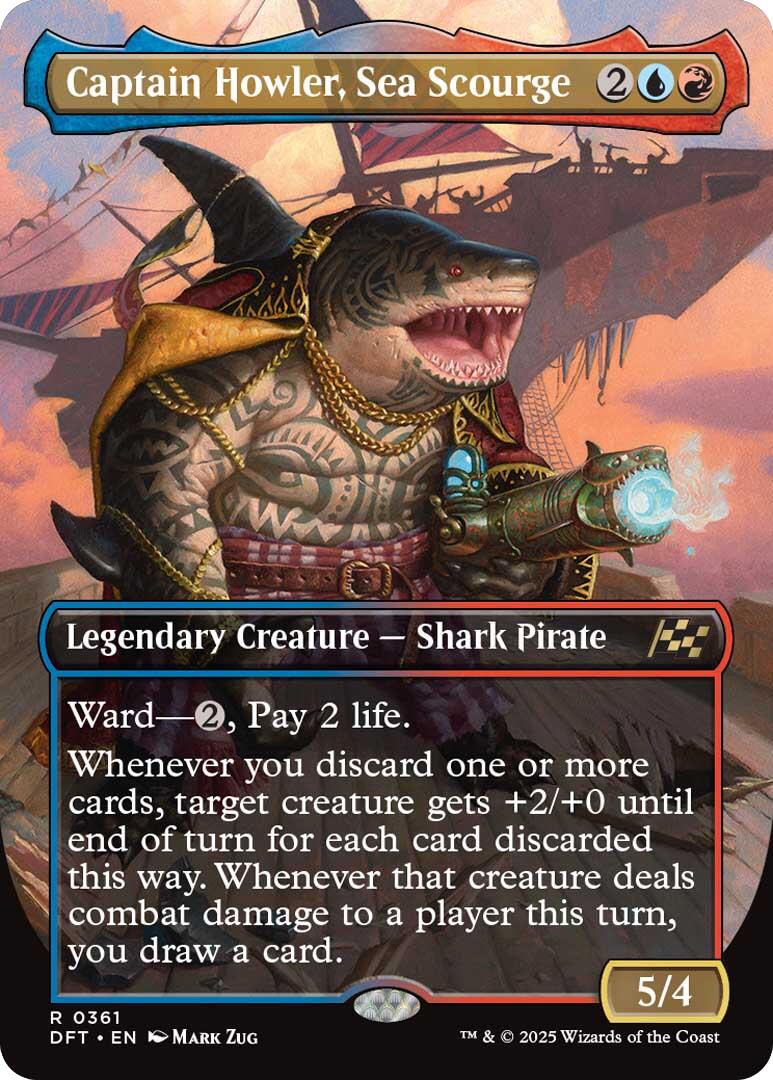 Captain Howler, Sea Scourge (Borderless) [DFT - 361]