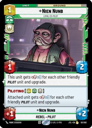 Nien Nunb - Loyal Co-Pilot [JTL - 093/262]
