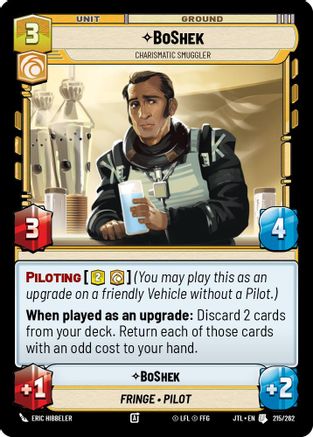 BoShek - Charismatic Smuggler [JTL - 215/262]