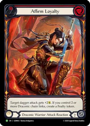 Affirm Loyalty - GEM012 (GEM012) - GEM Pack 1 Rainbow Foil