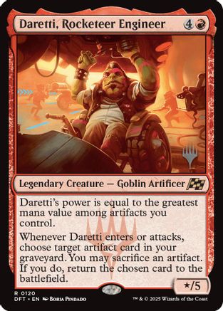 Daretti, Rocketeer Engineer (PPDFT-120) - Promo Pack: Aetherdrift Foil