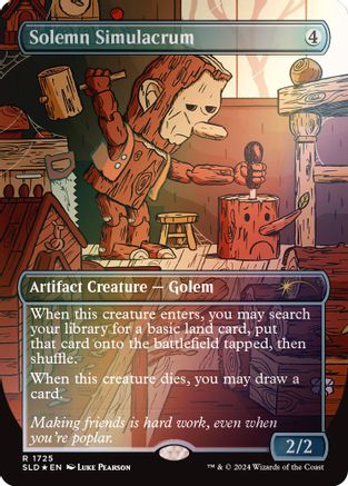 Solemn Simulacrum (1725) (Rainbow Foil) (SLD-1725) - Secret Lair Drop Series Foil