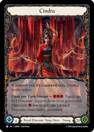 Cindra (CIN001) - Blitz Deck: The Hunted - Cindra Rainbow Foil