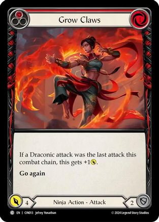 Grow Claws (Red) (CIN013) - Blitz Deck: The Hunted - Cindra
