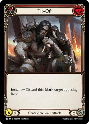 Tip-Off (Red) (WOD012) - Blitz Deck: The Hunted - Arakni, Web of Deceit