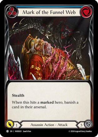 Mark of the Funnel Web (Blue) (WOD021) - Blitz Deck: The Hunted - Arakni, Web of Deceit
