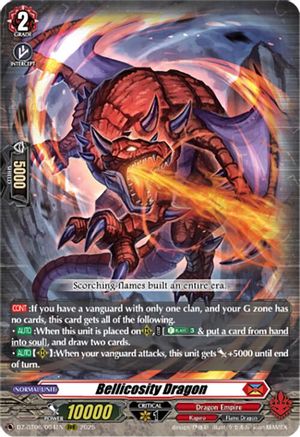 Bellicosity Dragon (DZ-BT06/004EN) - DZ-BT06: Generation Dragenesis