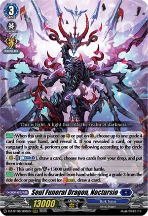 Soul Funeral Dragon, Noctursio (DZ-BT06/006EN) - DZ-BT06: Generation Dragenesis