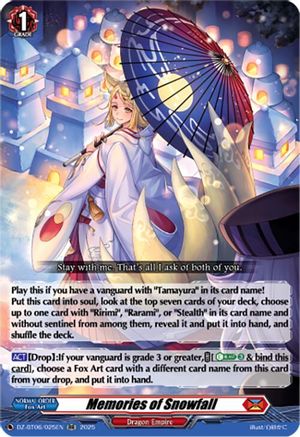 Memories of Snowfall [DZ-BT06 - DZ-BT06/025EN]