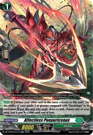 Affectless Puepuricenus (DZ-BT06/041EN) - DZ-BT06: Generation Dragenesis