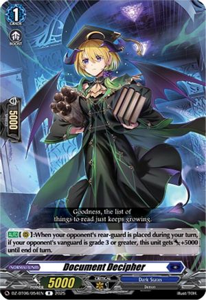 Document Decipher (DZ-BT06/054EN) - DZ-BT06: Generation Dragenesis