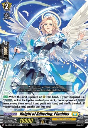 Knight of Adhering, Placidas [DZ-BT06 - DZ-BT06/061EN]