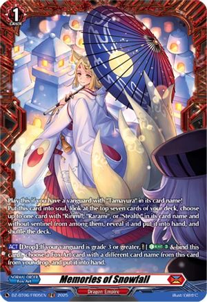 Memories of Snowfall (FR) (DZ-BT06/FR05EN) - DZ-BT06: Generation Dragenesis