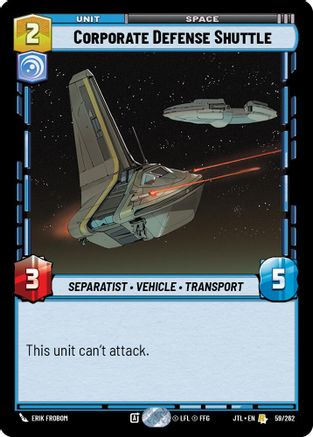 Corporate Defense Shuttle [JTL - 059/262]
