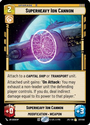 Superheavy Ion Cannon [JTL - 227/262]