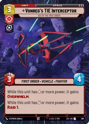 Vonreg's TIE Interceptor - Ace of the First Order (Hyperspace) [JTL - 399]
