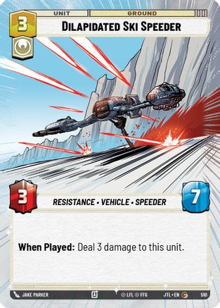 Dilapidated Ski Speeder (Hyperspace) [JTL - 510]
