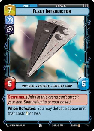 Fleet Interdictor (Foil) [JTL - 538]
