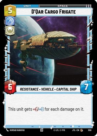 D'Qar Cargo Frigate (Foil) [JTL - 550]