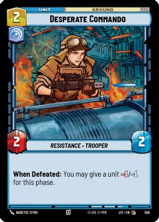 Desperate Commando (Foil) [JTL - 558]
