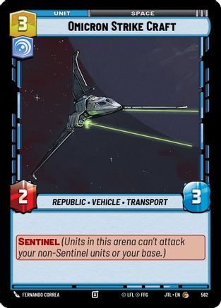 Omicron Strike Craft (Foil) [JTL - 562]