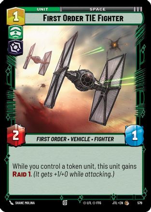 First Order TIE Fighter (Foil) [JTL - 579]