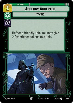 Apology Accepted (Foil) [JTL - 589]