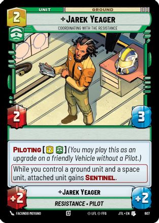 Jarek Yeager - Coordinating With The Resistance (Foil) [JTL - 607]