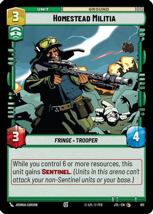 Homestead Militia (Foil) [JTL - 611]