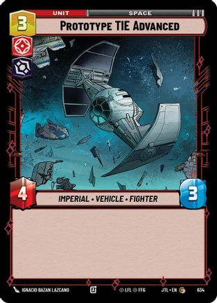 Prototype TIE Advanced (Foil) [JTL - 634]