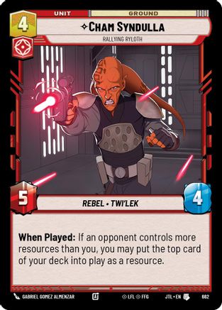 Cham Syndulla - Rallying Ryloth (Foil) [JTL - 662]