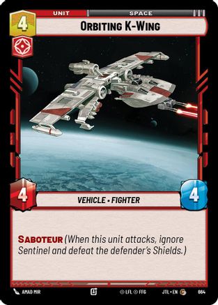 Orbiting K-Wing (Foil) [JTL - 664]