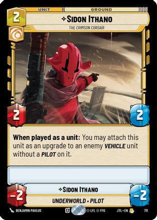 Sidon Ithano - The Crimson Corsair (Foil) [JTL - 711]