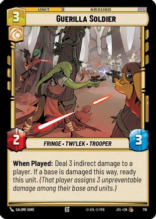 Guerilla Soldier (Foil) [JTL - 716]